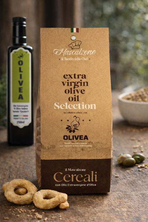 Taralli ai cereali con Olio Evo Olivea